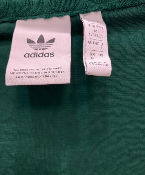 adidas（アディダス）adidas (アディダス) グリーン モノグラム トラックトップ ジャケット グリーン サイズ:Lの古着・服飾アイテム