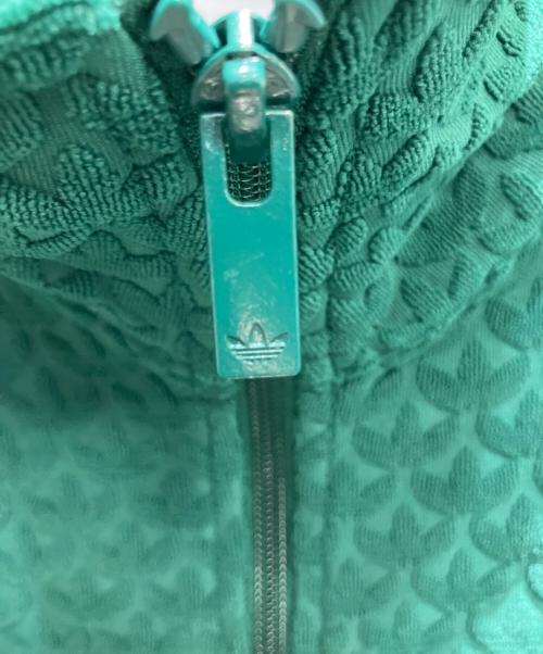 adidas（アディダス）adidas (アディダス) グリーン モノグラム トラックトップ ジャケット グリーン サイズ:Lの古着・服飾アイテム