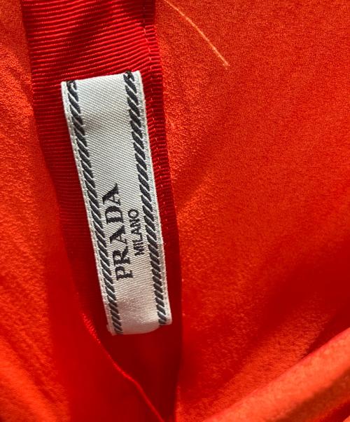 PRADA（プラダ）PRADA (プラダ) ノースリーブブラウス レッド サイズ:36の古着・服飾アイテム