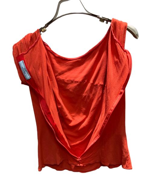 PRADA（プラダ）PRADA (プラダ) ノースリーブブラウス レッド サイズ:36の古着・服飾アイテム