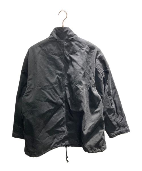 MHL（マーガレットハウエル）MHL (マーガレットハウエル) ブラックコットンミリタリージャケット ミリタリージャケット ブラック サイズ:Lの古着・服飾アイテム