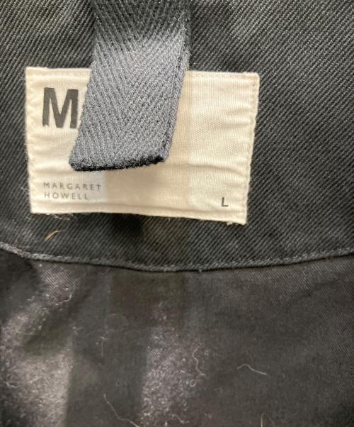MHL（マーガレットハウエル）MHL (マーガレットハウエル) ブラックコットンミリタリージャケット ミリタリージャケット ブラック サイズ:Lの古着・服飾アイテム