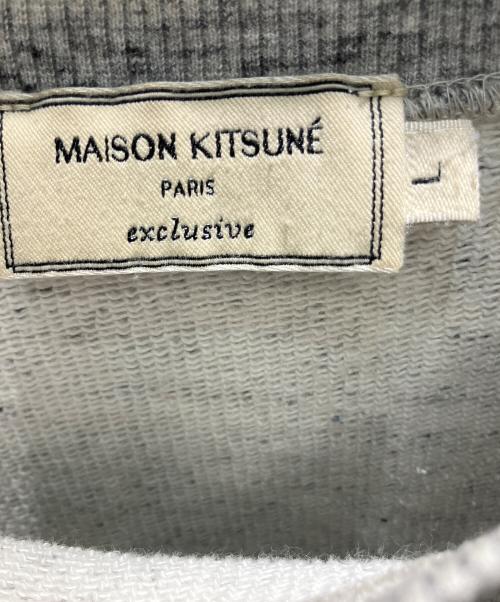 maison kitsune（メゾンキツネ）maison kitsune (メゾンキツネ) キャンプスウェットシャツ スウェット ライトグレー サイズ:Lの古着・服飾アイテム