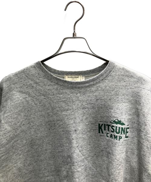 maison kitsune（メゾンキツネ）maison kitsune (メゾンキツネ) キャンプスウェットシャツ スウェット ライトグレー サイズ:Lの古着・服飾アイテム