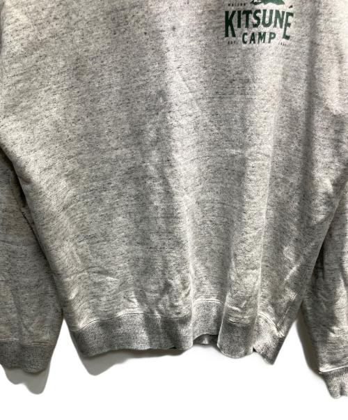 maison kitsune（メゾンキツネ）maison kitsune (メゾンキツネ) キャンプスウェットシャツ スウェット ライトグレー サイズ:Lの古着・服飾アイテム
