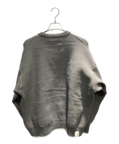 N.HOOLYWOOD（エヌ ハリウッド）N.HOOLYWOOD (エヌ ハリウッド) FALL 2025 リバーシブル クルーネックニット EXCHANGE SERVICE TOPS KNIT 厚手ニット カーキ サイズ:38の古着・服飾アイテム