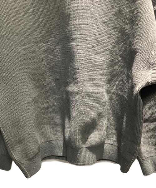 N.HOOLYWOOD（エヌ ハリウッド）N.HOOLYWOOD (エヌ ハリウッド) FALL 2025 リバーシブル クルーネックニット EXCHANGE SERVICE TOPS KNIT 厚手ニット カーキ サイズ:38の古着・服飾アイテム