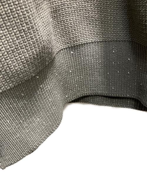 N.HOOLYWOOD（エヌ ハリウッド）N.HOOLYWOOD (エヌ ハリウッド) FALL 2025 リバーシブル クルーネックニット EXCHANGE SERVICE TOPS KNIT 厚手ニット カーキ サイズ:38の古着・服飾アイテム