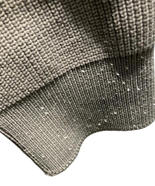 N.HOOLYWOOD（エヌ ハリウッド）N.HOOLYWOOD (エヌ ハリウッド) FALL 2025 リバーシブル クルーネックニット EXCHANGE SERVICE TOPS KNIT 厚手ニット カーキ サイズ:38の古着・服飾アイテム