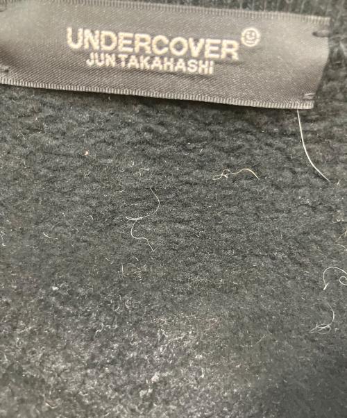 UNDERCOVER（アンダーカバー）UNDERCOVER (アンダーカバー) twin peaks (ツインピークス) 裏起毛ウラケ片ZIPPKTプルオーバー TPJQパッチ スウェット ブラック サイズ:5の古着・服飾アイテム