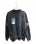 UNDERCOVER（アンダーカバー）の古着「裏起毛ウラケ片ZIPPKTプルオーバー TPJQパッチ スウェット」｜ブラック