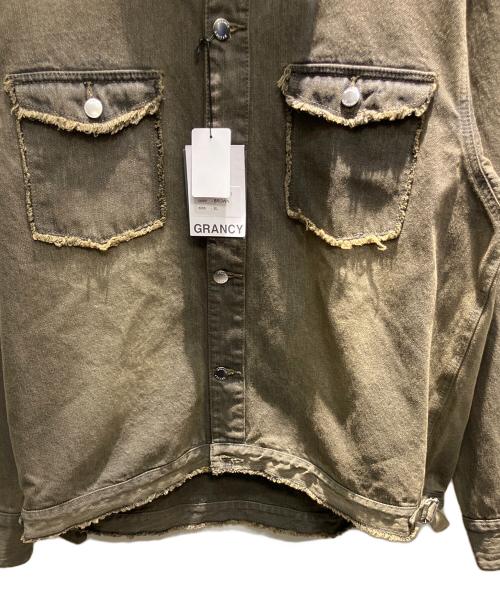 GRANCY（グランシー）GRANCY (グランシー) ジップデザイン デニムシャツ ジャケット ブラウン サイズ:XLの古着・服飾アイテム