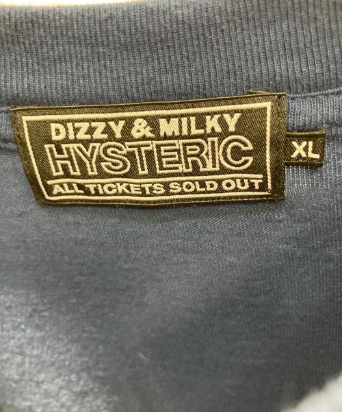 Hysteric Glamour（ヒステリックグラマー）Hysteric Glamour (ヒステリックグラマー) DO ANYTHING ロングTシャツ 長袖カットソー ネイビー サイズ:XLの古着・服飾アイテム