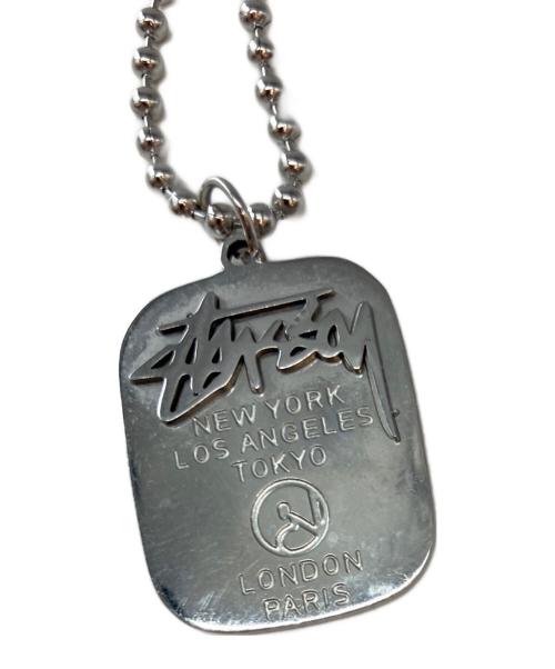 stussy（ステューシー）stussy (ステューシー) ドッグタグ ネックレス シルバーの古着・服飾アイテム