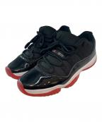 NIKEナイキ）の古着「AIR JORDAN エアジョーダン Air Jordan 11 Retro Low "Bred" スニーカー」｜ブラック×レッド