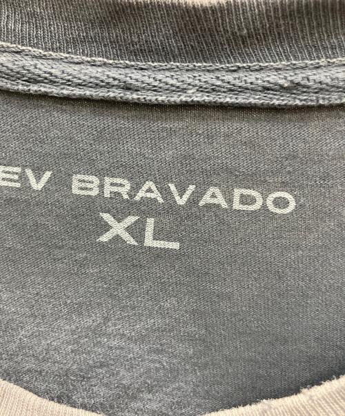 EV BRAVAFO（エル・ブラバード）EV BRAVAFO (エル・ブラバード) プリントTシャツ グレー サイズ:XLの古着・服飾アイテム