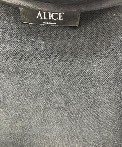 ALICE Hollywood（アリス ハリウッド）ALICE Hollywood (アリス ハリウッド) ジップパーカー ブラック サイズ:Lの古着・服飾アイテム