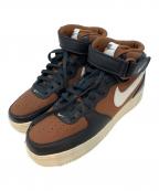 NIKEナイキ）の古着「AIR FORCE1 MID 07 LX エアフォース1 OFF-NOIR AND PECAN ハイカットスニーカー」｜ブラウン