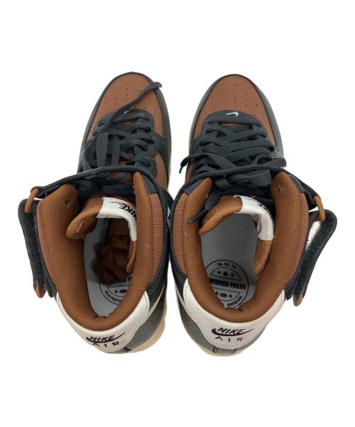 NIKE（ナイキ）NIKE (ナイキ) AIR FORCE1 MID 07 LX エアフォース1 OFF-NOIR AND PECAN ハイカットスニーカー ブラウン サイズ:27cmの古着・服飾アイテム