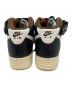 中古・古着 NIKE (ナイキ) AIR FORCE1 MID 07 LX エアフォース1 OFF-NOIR AND PECAN ハイカットスニーカー ブラウン サイズ:27cm：7000円