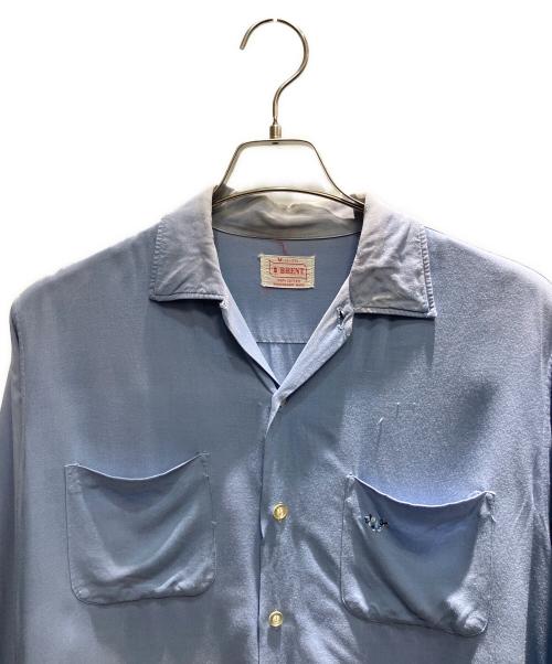 BRENT（ブレント）BRENT (ブレント) 60s オープンカラーシャツ スカイブルー サイズ:Mの古着・服飾アイテム