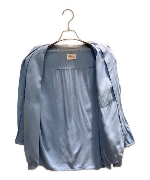 BRENT（ブレント）BRENT (ブレント) 60s オープンカラーシャツ スカイブルー サイズ:Mの古着・服飾アイテム