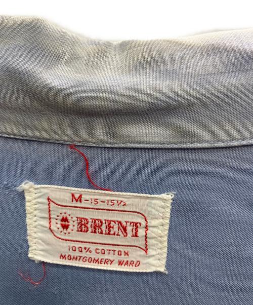 BRENT（ブレント）BRENT (ブレント) 60s オープンカラーシャツ スカイブルー サイズ:Mの古着・服飾アイテム