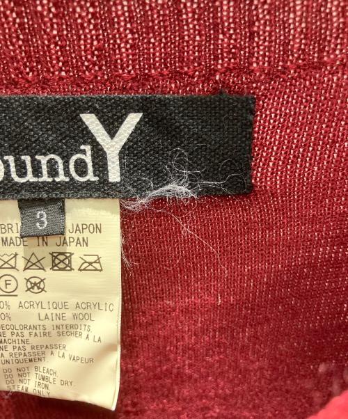 GROUND Y（グラウンドワイ）GROUND Y (グラウンドワイ) 薄手ニット レッド サイズ:3の古着・服飾アイテム