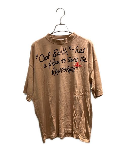 BURBERRY（バーバリー）BURBERRY (バーバリー) Vivienne Westwood (ヴィヴィアンウエストウッド) 半袖カットソー ブラウン サイズ:XSの古着・服飾アイテム