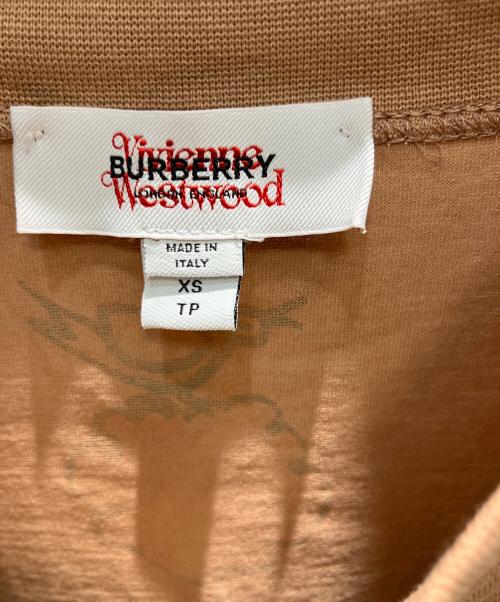 BURBERRY（バーバリー）BURBERRY (バーバリー) Vivienne Westwood (ヴィヴィアンウエストウッド) 半袖カットソー ブラウン サイズ:XSの古着・服飾アイテム