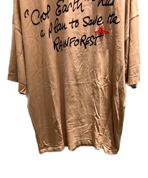 BURBERRY（バーバリー）BURBERRY (バーバリー) Vivienne Westwood (ヴィヴィアンウエストウッド) 半袖カットソー ブラウン サイズ:XSの古着・服飾アイテム