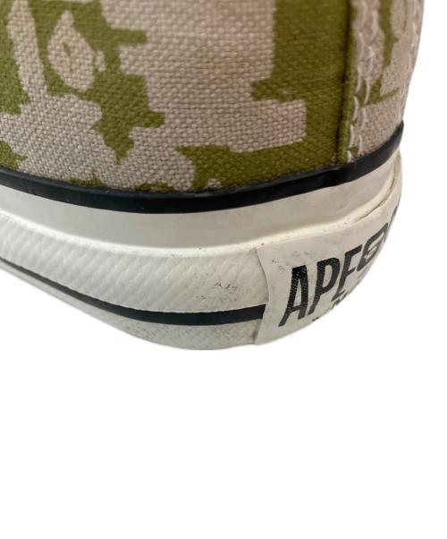 A BATHING APE（アベイシングエイプ）A BATHING APE (アベイシングエイプ) Bapesta REIGN SUPREME ローカットスニーカー オリーブ サイズ:6の古着・服飾アイテム