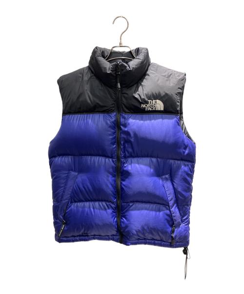 THE NORTH FACE（ザ ノース フェイス）THE NORTH FACE (ザ ノース フェイス) ダウンベスト ブラック×ブルー サイズ:Mの古着・服飾アイテム