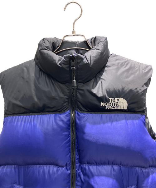 THE NORTH FACE（ザ ノース フェイス）THE NORTH FACE (ザ ノース フェイス) ダウンベスト ブラック×ブルー サイズ:Mの古着・服飾アイテム