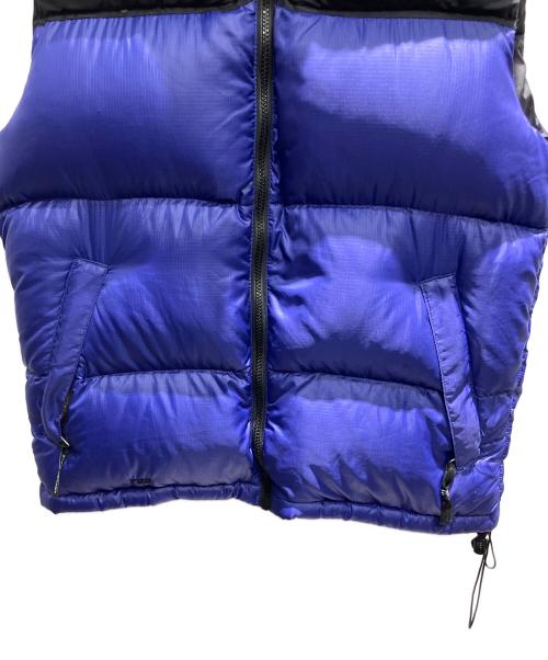 THE NORTH FACE（ザ ノース フェイス）THE NORTH FACE (ザ ノース フェイス) ダウンベスト ブラック×ブルー サイズ:Mの古着・服飾アイテム