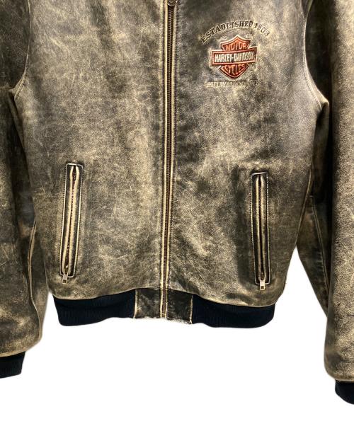 HARLEY-DAVIDSON（ハーレーダビッドソン）HARLEY-DAVIDSON (ハーレーダビッドソン) ボンバージャケット カーキ サイズ:Mの古着・服飾アイテム