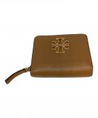 TORY BURCHトリーバーチ）の古着「BRITTEN BIFOLD WALLET 2つ折り財布」｜ベージュ