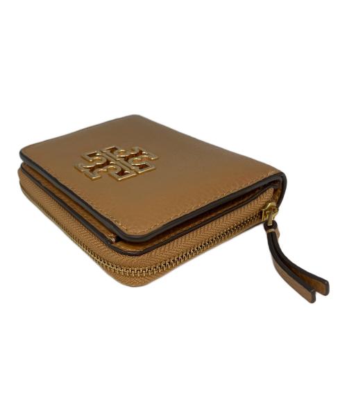 TORY BURCH（トリーバーチ）TORY BURCH (トリーバーチ) BRITTEN BIFOLD WALLET 2つ折り財布 ベージュの古着・服飾アイテム
