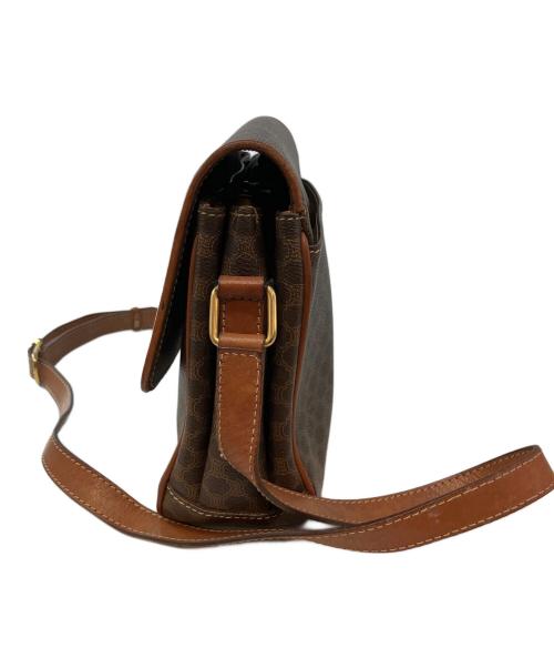 CELINE（セリーヌ）CELINE (セリーヌ) マカダム ショルダーバッグ ブラウンの古着・服飾アイテム