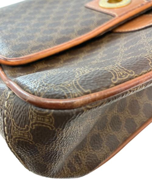 CELINE（セリーヌ）CELINE (セリーヌ) マカダム ショルダーバッグ ブラウンの古着・服飾アイテム