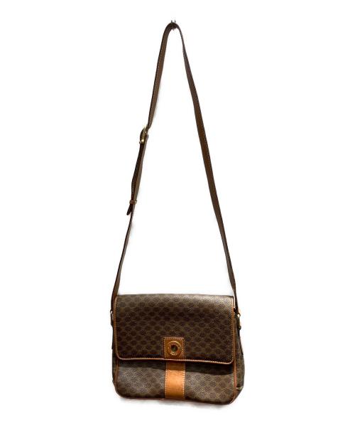 CELINE（セリーヌ）CELINE (セリーヌ) マカダム ショルダーバッグ ブラウンの古着・服飾アイテム