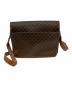 CELINE (セリーヌ) マカダム ショルダーバッグ ブラウン：20000円