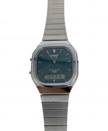 CASIO（カシオ）の古着「クォーツ SSブレスレット 5154 デジアナウォッチ」｜ブルー