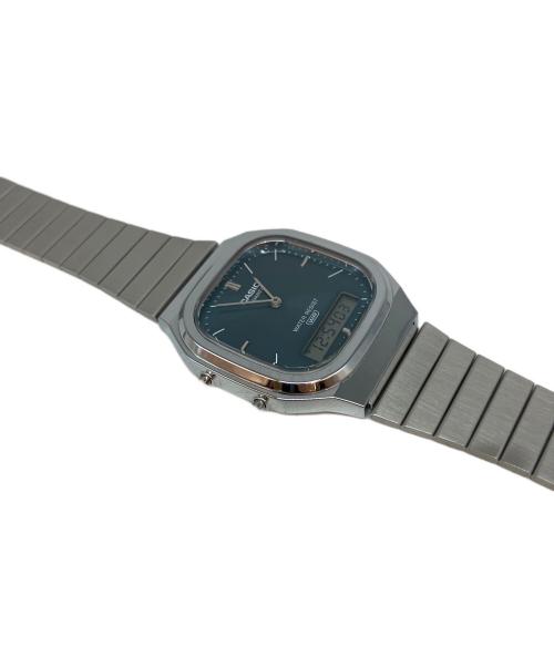 CASIO（カシオ）CASIO (カシオ) クォーツ SSブレスレット 5154 デジアナウォッチ ブルーの古着・服飾アイテム