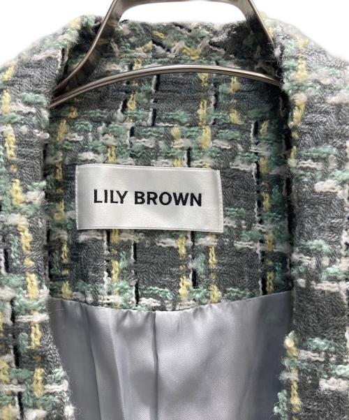 Lily Brown（リリーブラウン）Lily Brown (リリーブラウン) コート グレー×グリーン サイズ:SIZE　2の古着・服飾アイテム