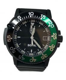 SOPH.×LUMINOX（ソフ×ルミノックス）の古着「SERIES 3001 クォーツ ラバーベルト 124/300 腕時計」｜ブラック