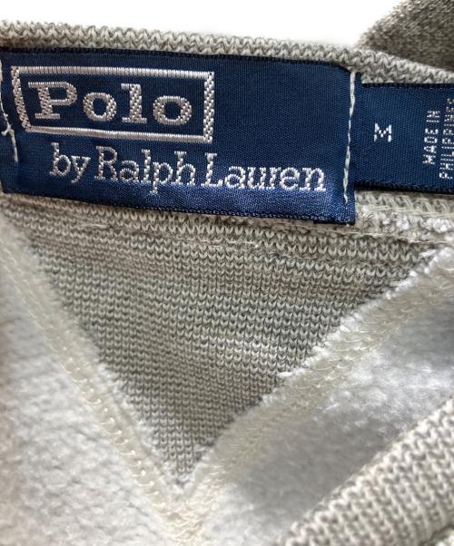 POLO RALPH LAUREN（ポロ・ラルフローレン）POLO RALPH LAUREN (ポロ・ラルフローレン) フード後付けパーカー グレー サイズ:Mの古着・服飾アイテム