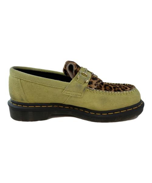 Dr.Martens（ドクターマーチン）Dr.Martens (ドクターマーチン) ADRIAN BONE SNAFFLE ローファー ライムグリーン サイズ:UK8の古着・服飾アイテム