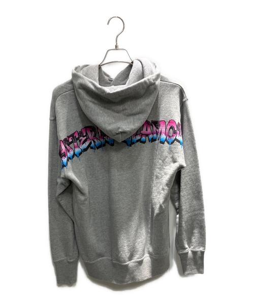 Hysteric Glamour（ヒステリックグラマー）Hysteric Glamour (ヒステリックグラマー) GRAFFITI BEAR PT PARKA プルオーバーパーカー グレー サイズ:Mの古着・服飾アイテム