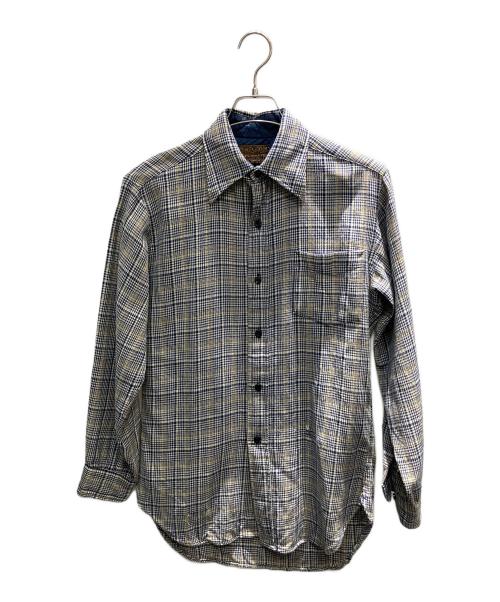 PENDLETON（ペンドルトン）PENDLETON (ペンドルトン) USA製 千鳥格子 長袖シャツ ネイビー サイズ:Sの古着・服飾アイテム